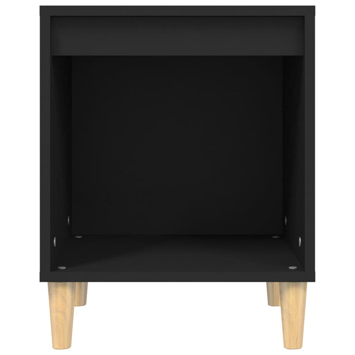 Nachtkastje 40x35x50 cm bewerkt hout zwart