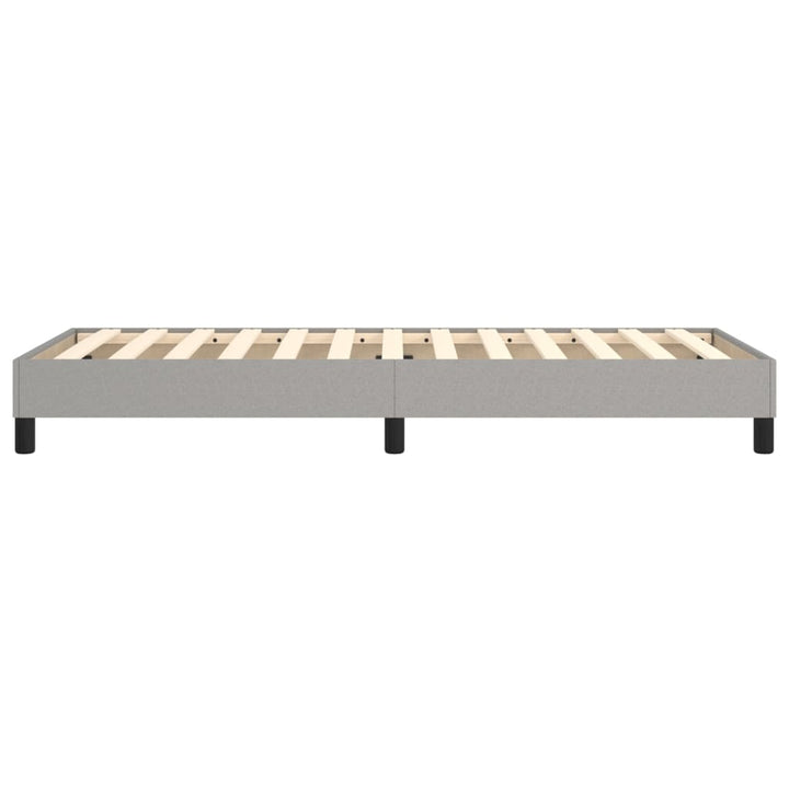 Boxspringframe stof lichtgrijs 90x190 cm