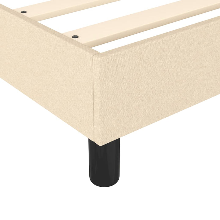 Boxspringframe stof crèmekleurig 90x190 cm