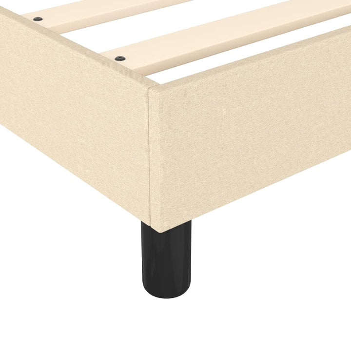 Boxspringframe stof crème 100x200 cm