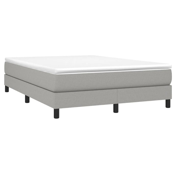 Boxspringframe stof lichtgrijs 140x190 cm