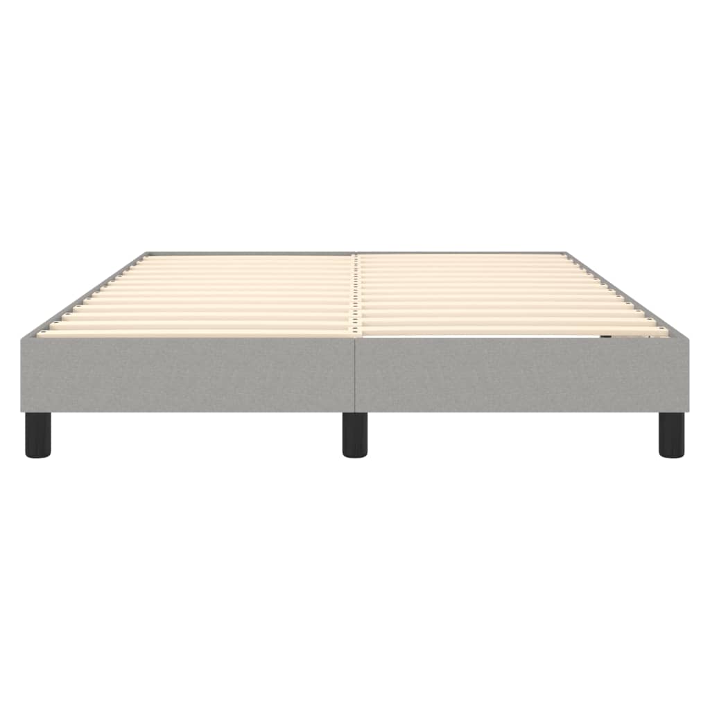 Boxspringframe stof lichtgrijs 140x190 cm