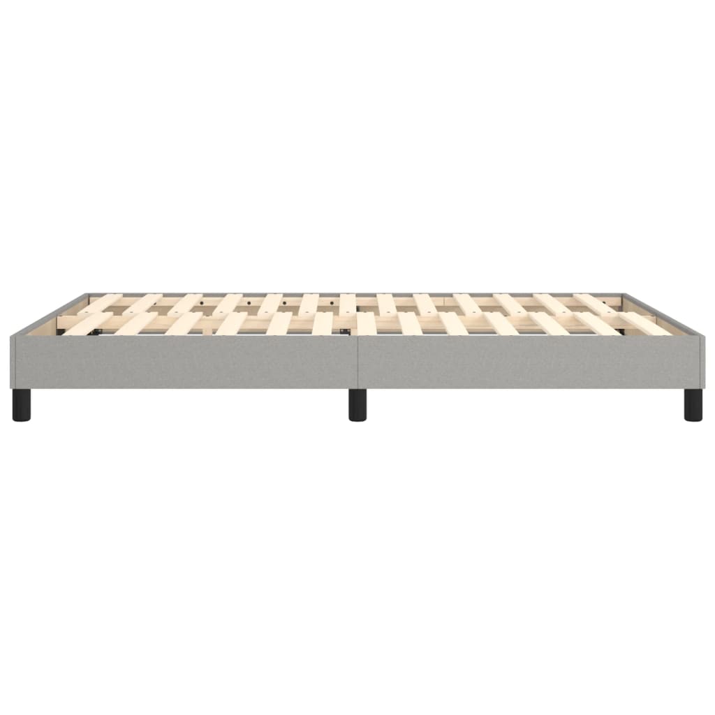 Boxspringframe stof lichtgrijs 140x190 cm