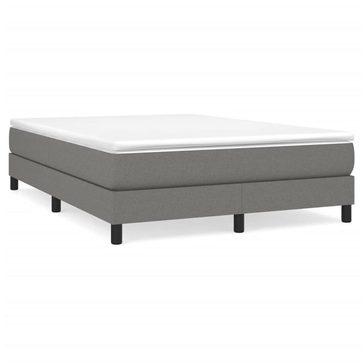 Boxspringframe stof donkergrijs 140x190 cm