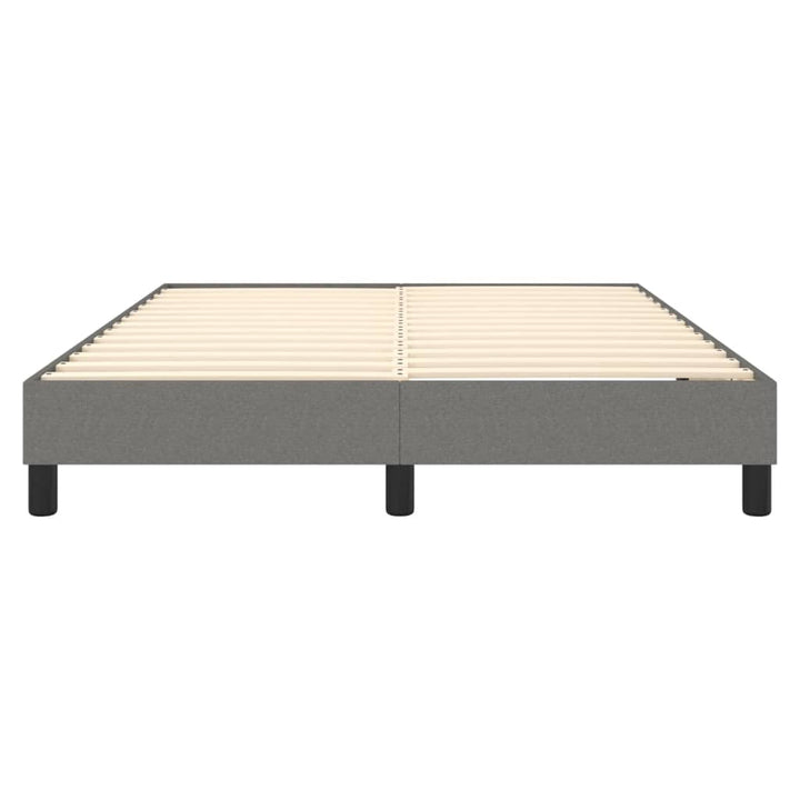 Boxspringframe stof donkergrijs 140x190 cm