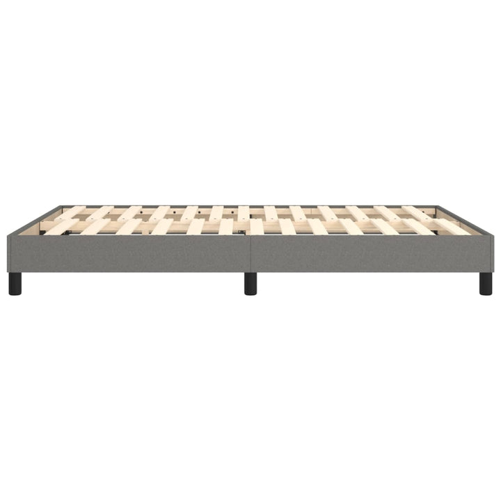 Boxspringframe stof donkergrijs 140x190 cm