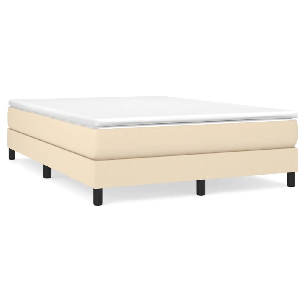 Boxspringframe stof crèmekleurig 140x190 cm