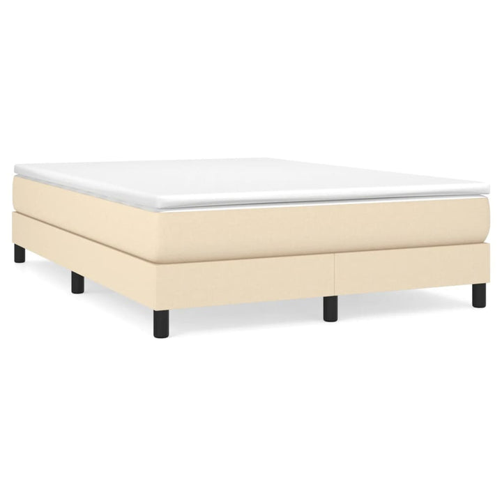 Boxspringframe stof crèmekleurig 140x190 cm