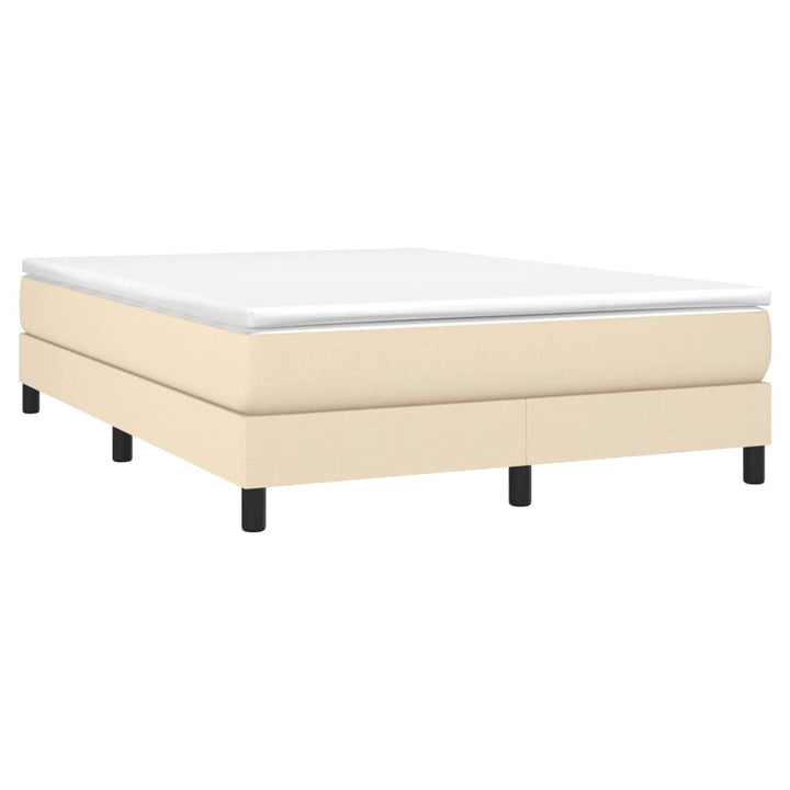 Boxspringframe stof crèmekleurig 140x190 cm