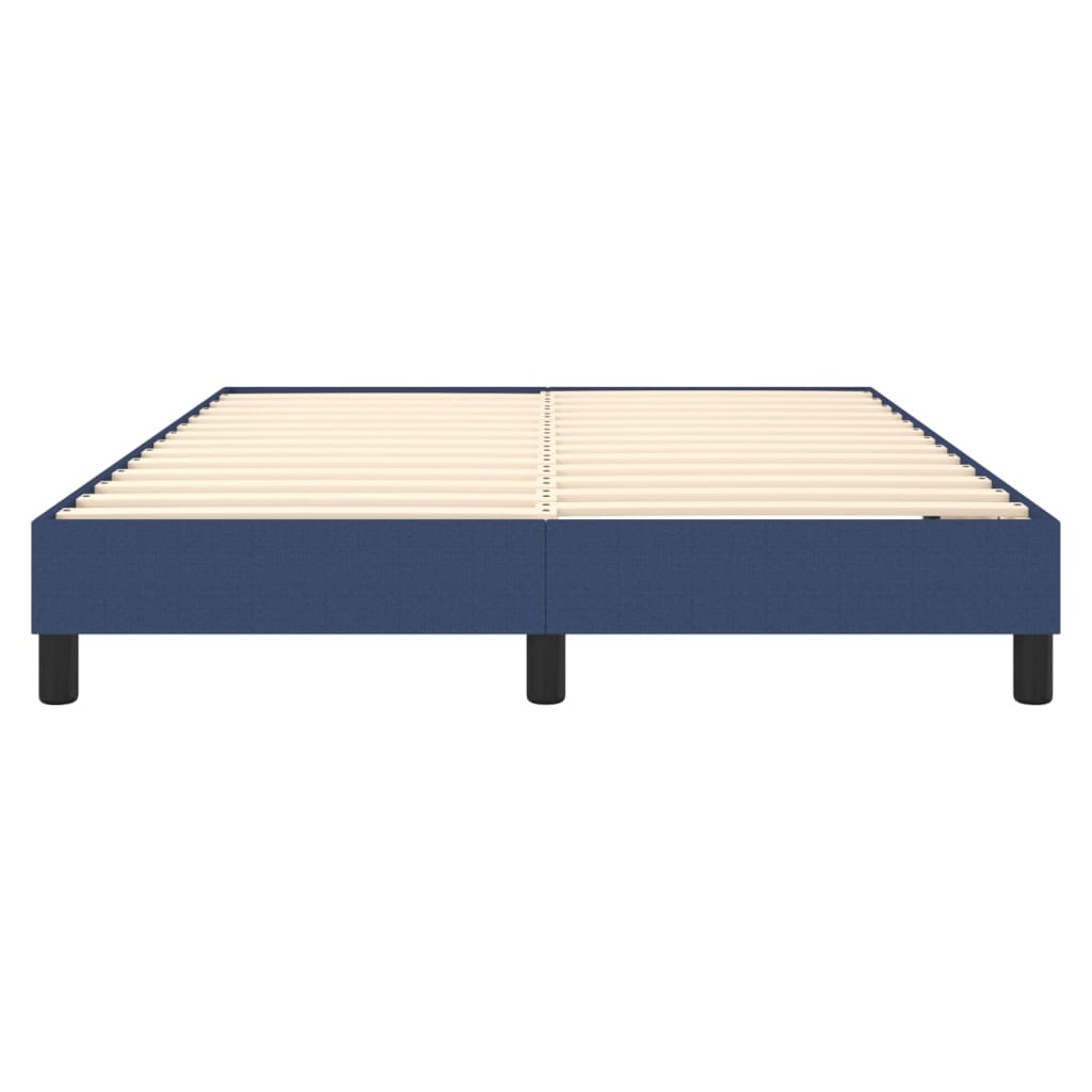 Boxspringframe stof blauw 140x190 cm