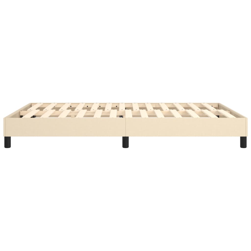 Boxspringframe stof crèmekleurig 140x200 cm