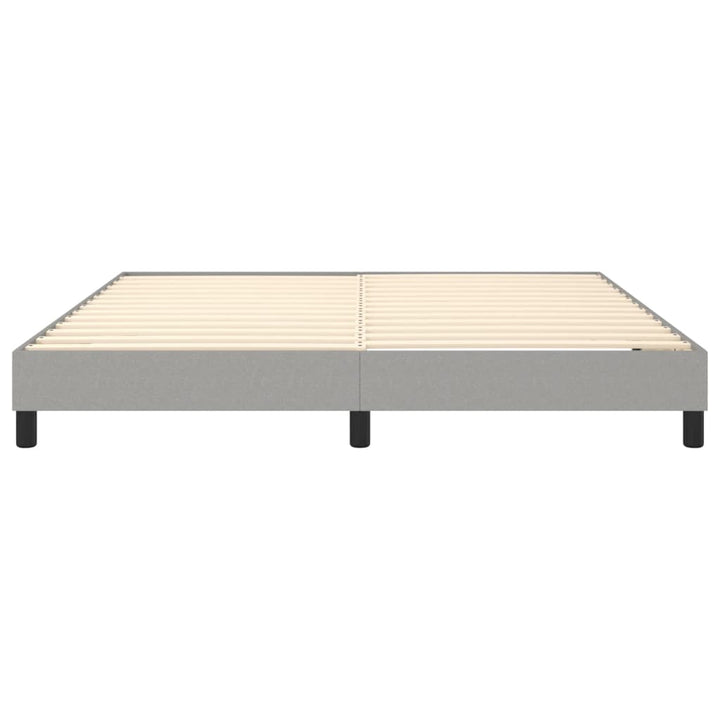 Boxspringframe stof lichtgrijs 160x200 cm