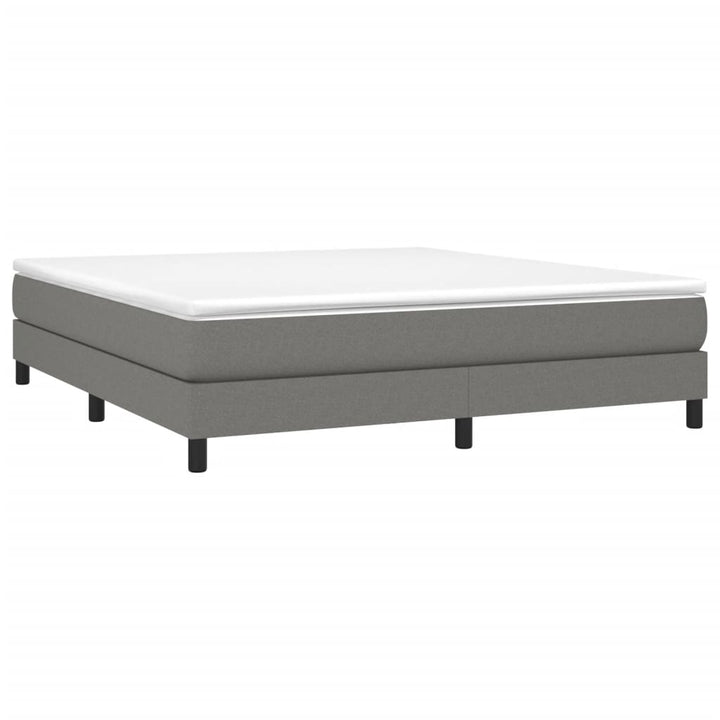 Boxspringframe stof donkergrijs 160x200 cm