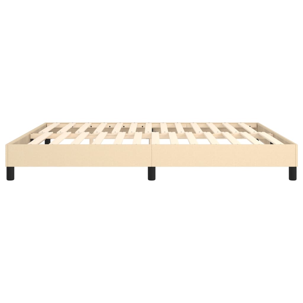 Boxspringframe stof crèmekleurig 160x200 cm