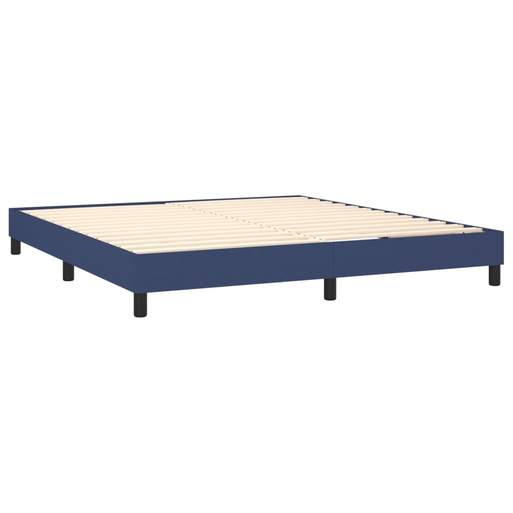 Boxspringframe stof blauw 160x200 cm