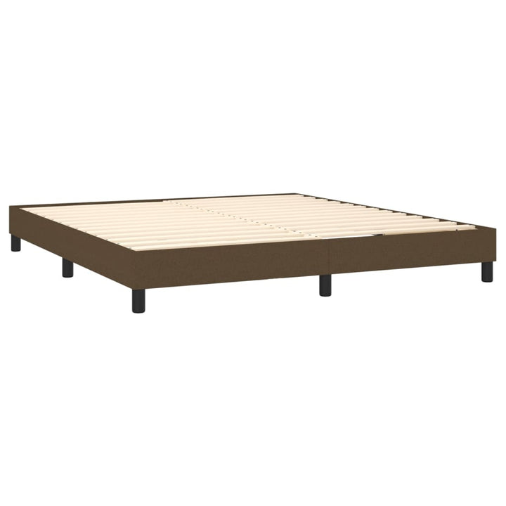 Boxspringframe stof donkerbruin 180x200 cm