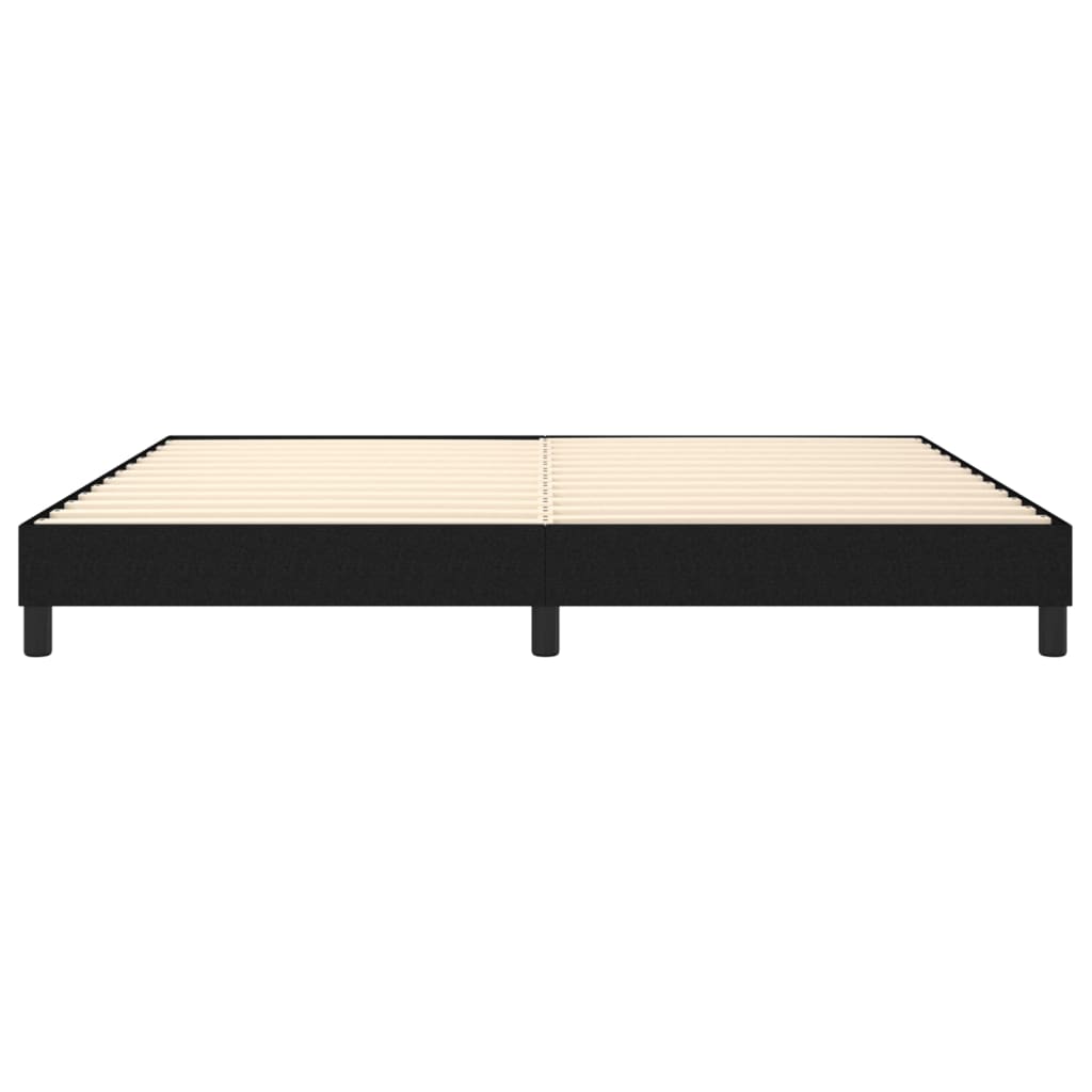 Boxspringframe stof zwart 200x200 cm