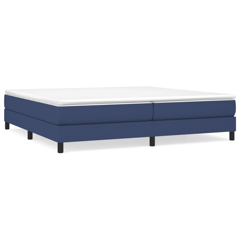 Boxspringframe stof blauw 200x200 cm