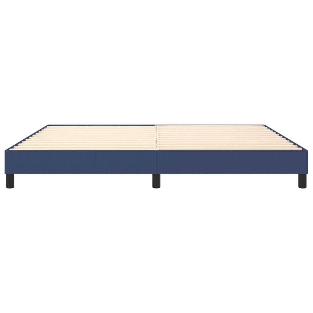 Boxspringframe stof blauw 200x200 cm