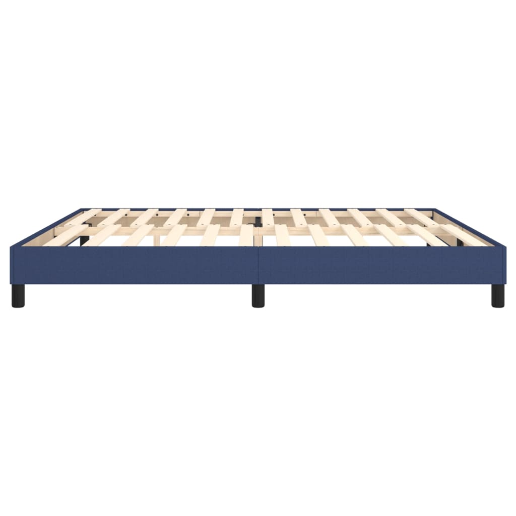 Boxspringframe stof blauw 200x200 cm