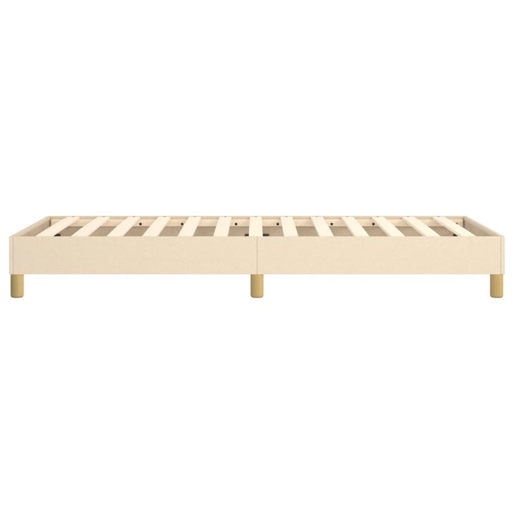 Boxspringframe stof crèmekleurig 80x200 cm