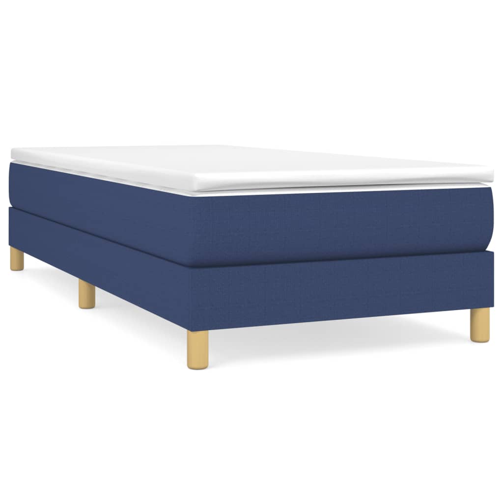 Boxspringframe stof blauw 80x200 cm