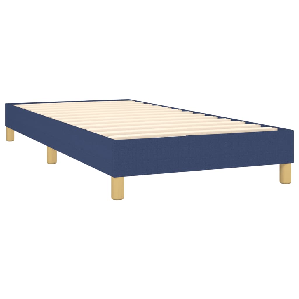 Boxspringframe stof blauw 80x200 cm