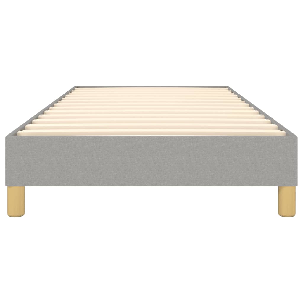 Boxspringframe stof lichtgrijs 90x190 cm