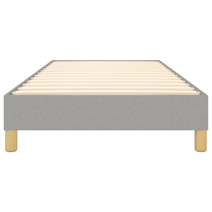 Boxspringframe stof lichtgrijs 90x190 cm