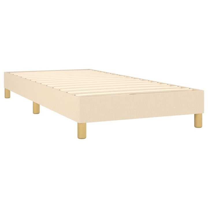 Boxspringframe stof crème 100x200 cm