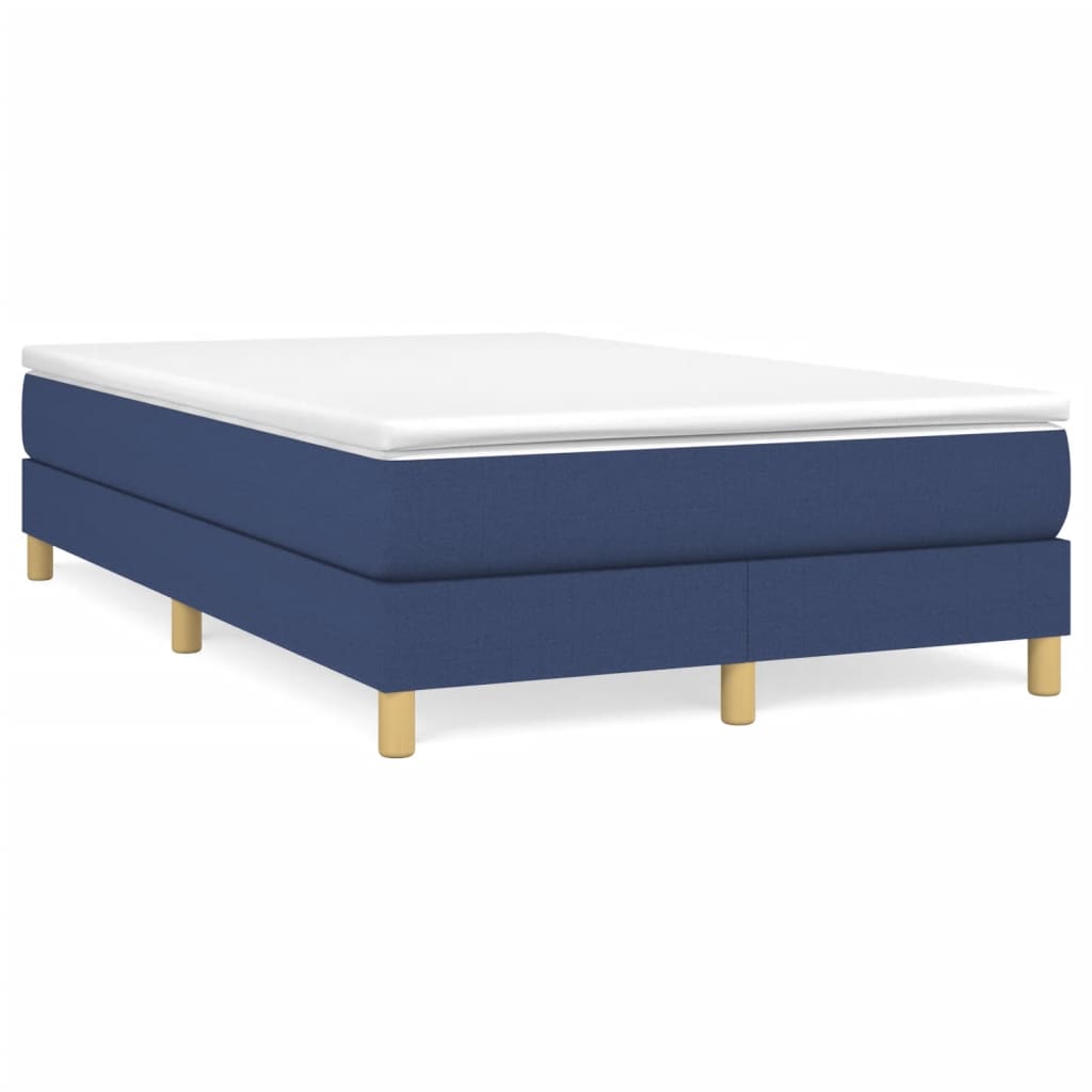 Boxspringframe stof blauw 120x200 cm