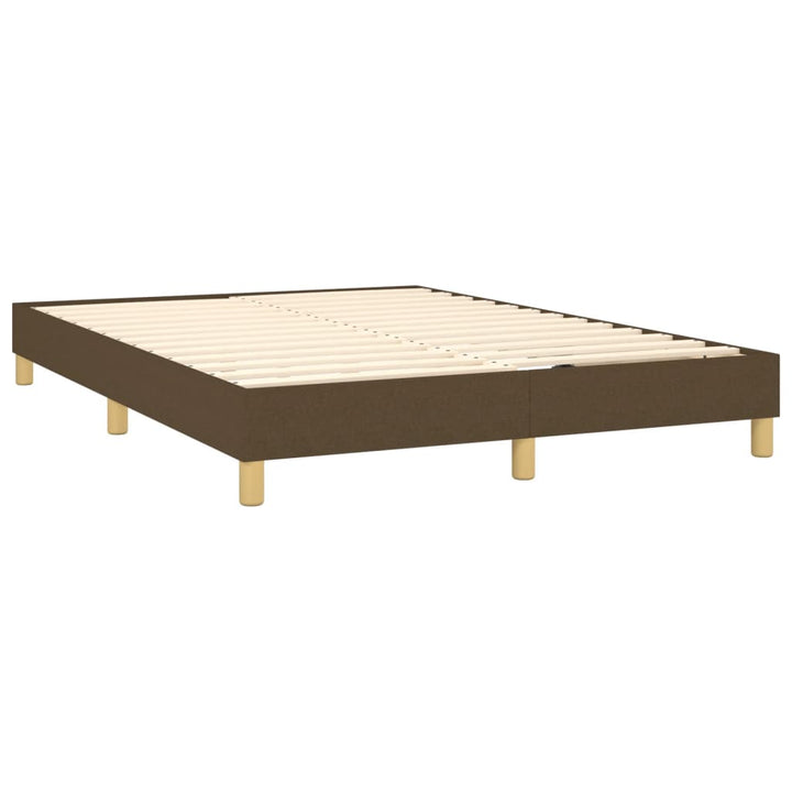 Boxspringframe stof donkerbruin 140x190 cm