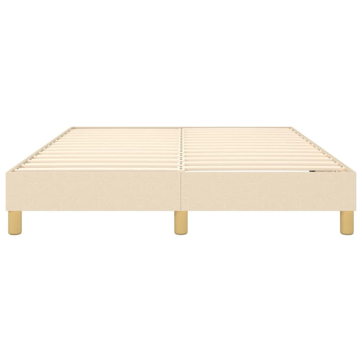 Boxspringframe stof crèmekleurig 140x200 cm