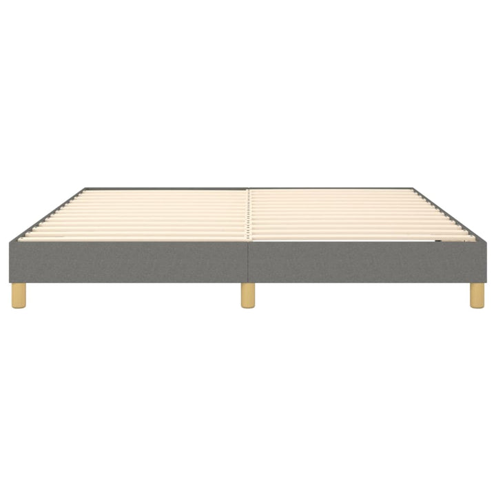 Boxspringframe stof donkergrijs 160x200 cm