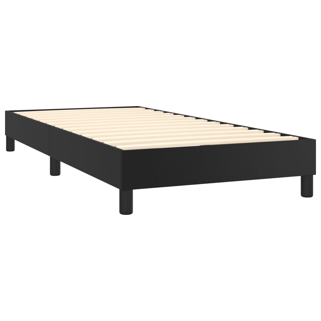 Boxspringframe kunstleer zwart 80x200 cm