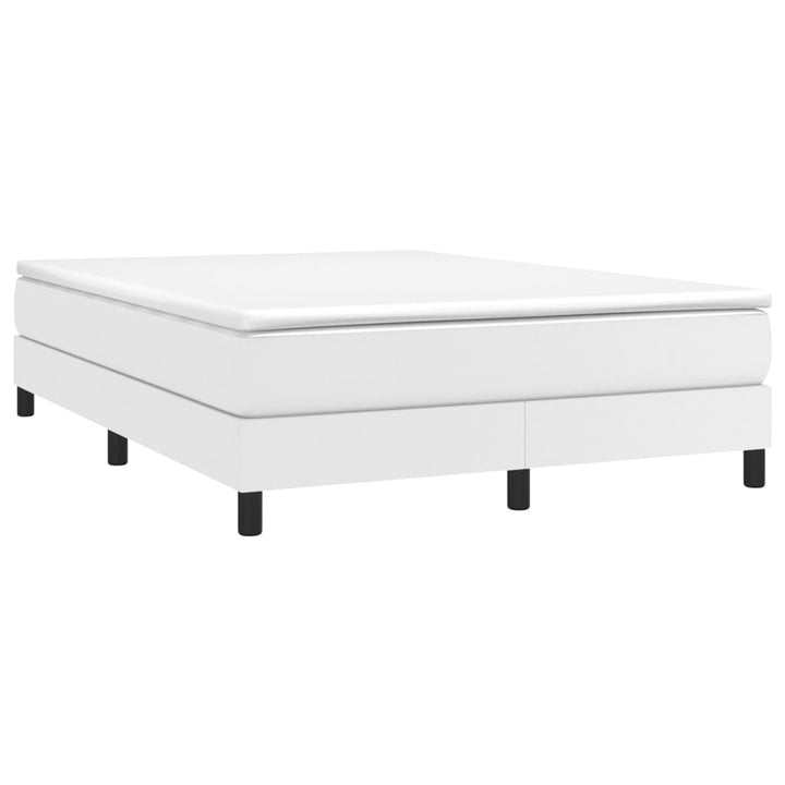 Boxspringframe kunstleer wit 140x190 cm