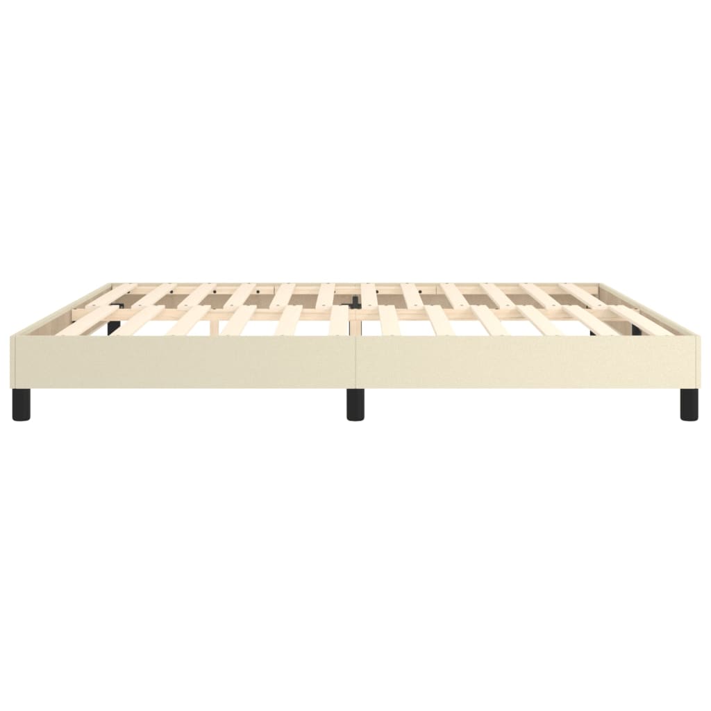 Boxspringframe kunstleer crèmekleurig 200x200 cm