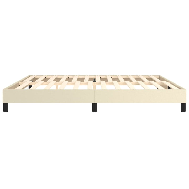 Boxspringframe kunstleer crèmekleurig 200x200 cm