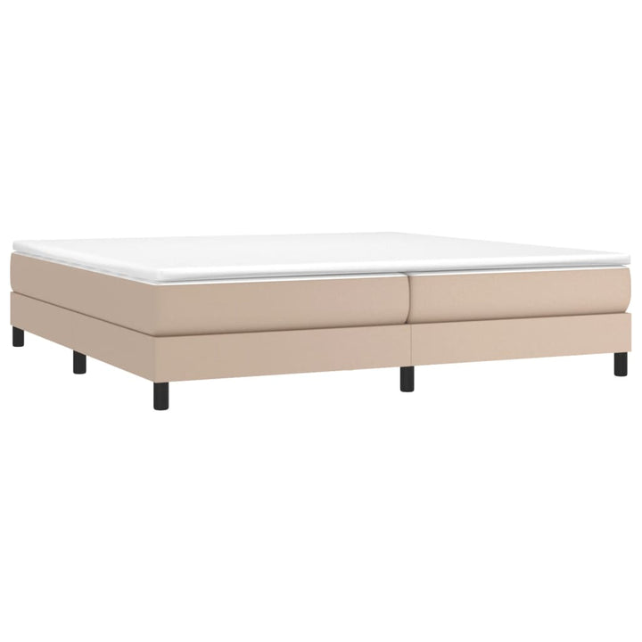 Boxspringframe kunstleer cappuccino 200x200 cm