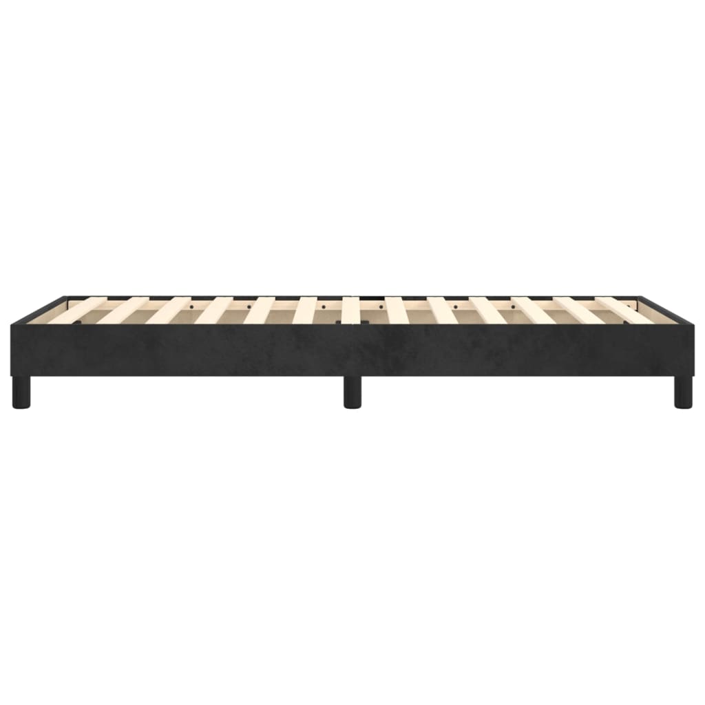 Boxspringframe fluweel zwart 80x200 cm