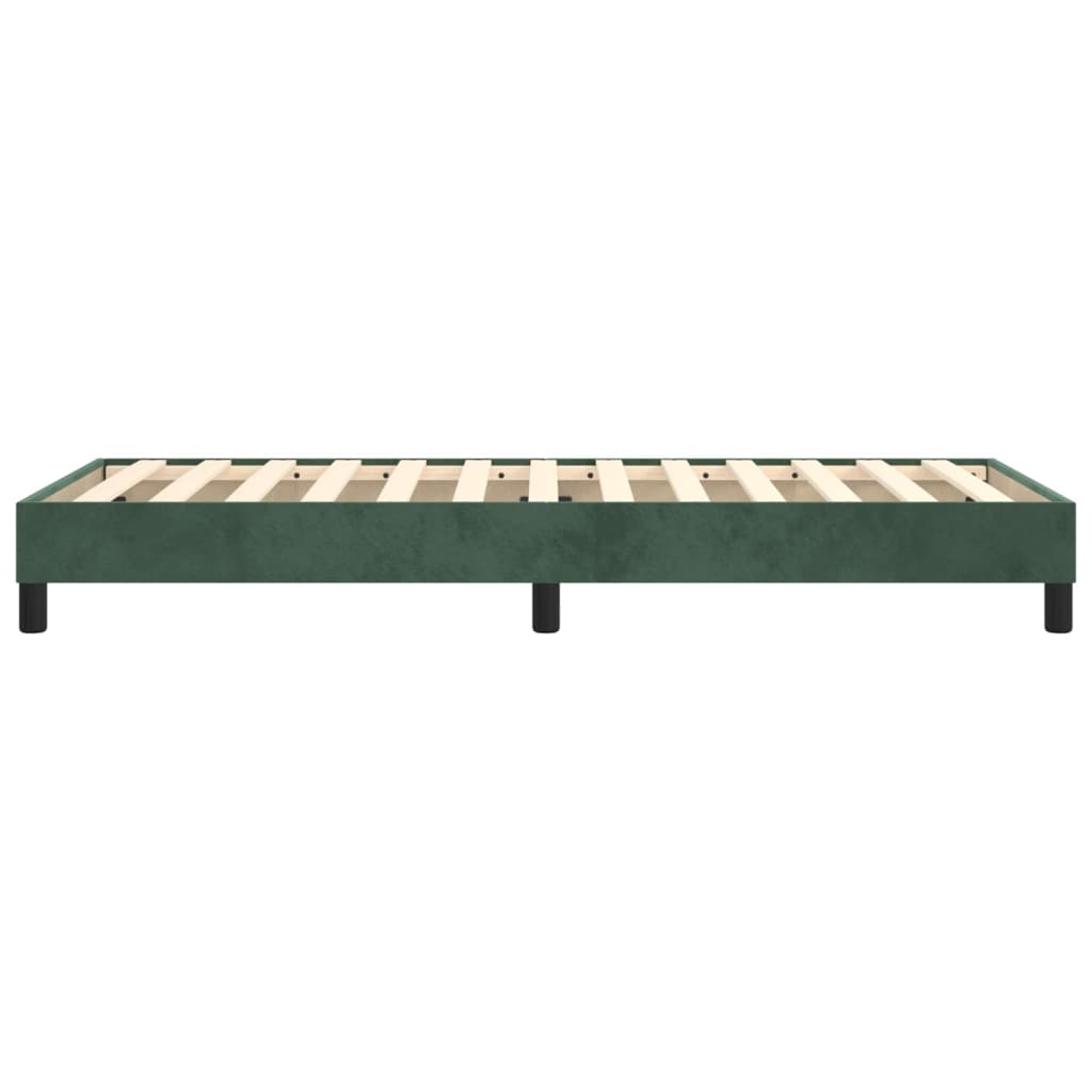 Boxspringframe fluweel donkergroen 80x200 cm