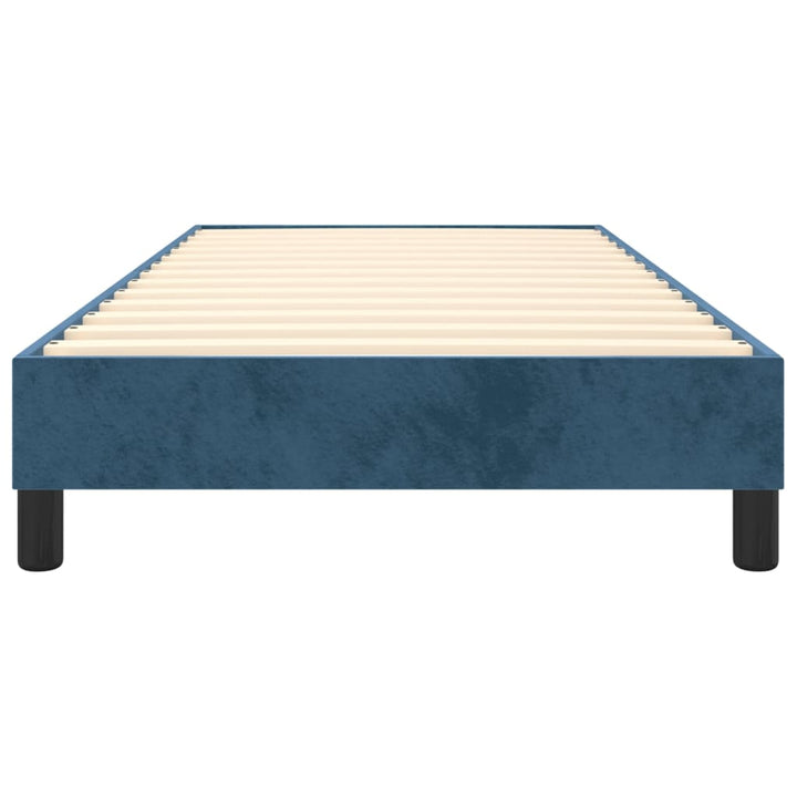 Boxspringframe fluweel donkerblauw 80x200 cm