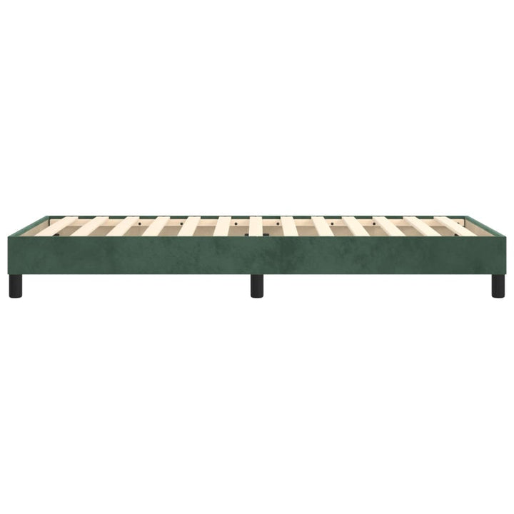 Boxspringframe fluweel donkergroen 90x190 cm