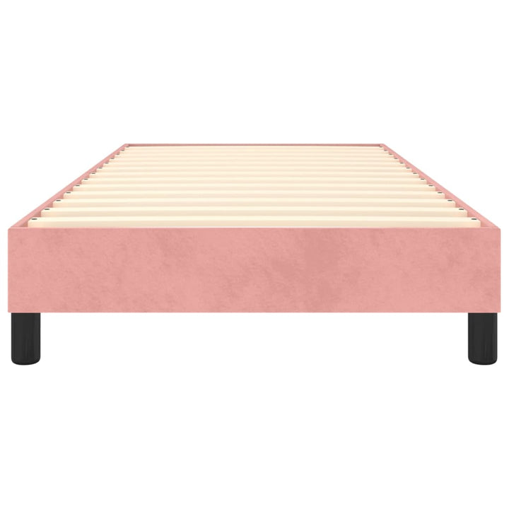 Boxspringframe fluweel roze 90x190 cm