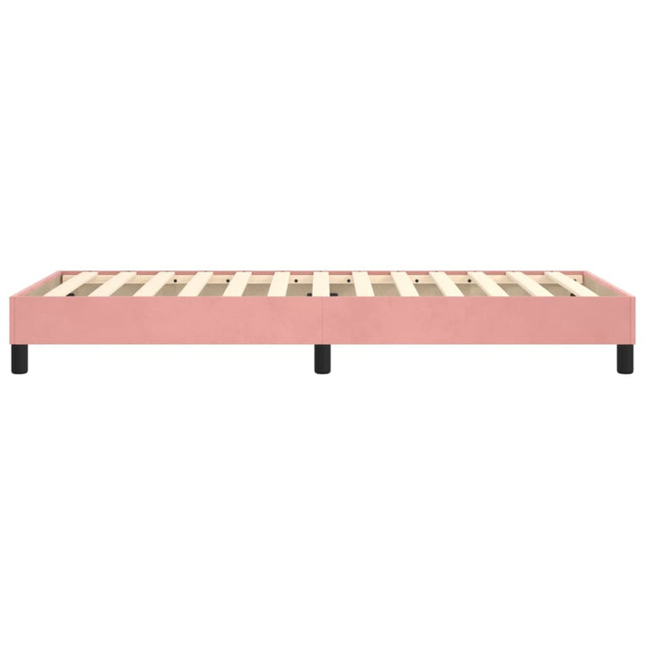 Boxspringframe fluweel roze 90x190 cm