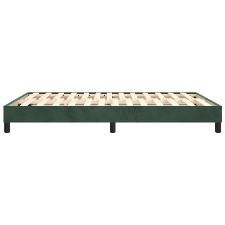 Boxspringframe fluweel donkergroen 140x190 cm