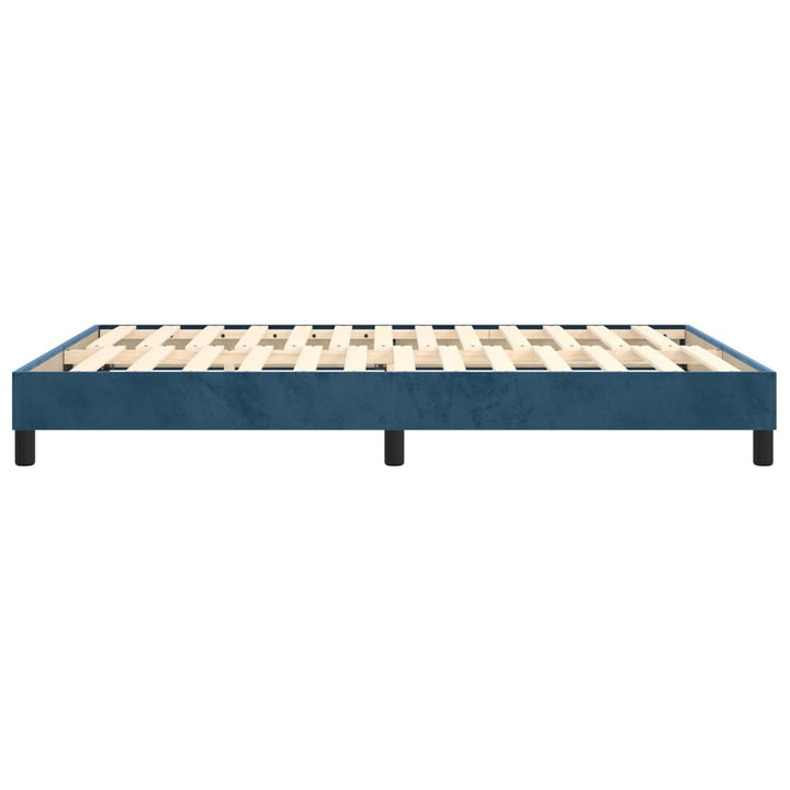 Boxspringframe fluweel donkerblauw 140x190 cm