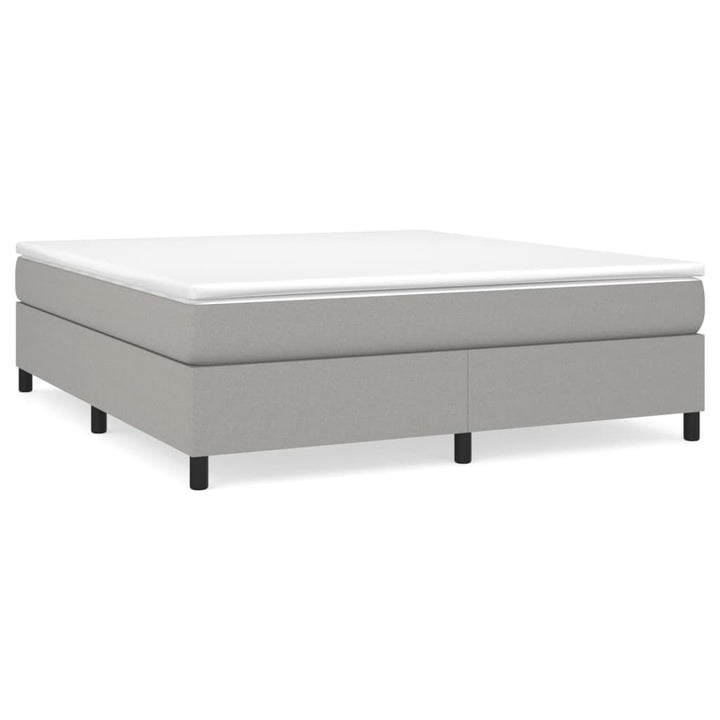 Boxspringframe stof lichtgrijs 160x200 cm