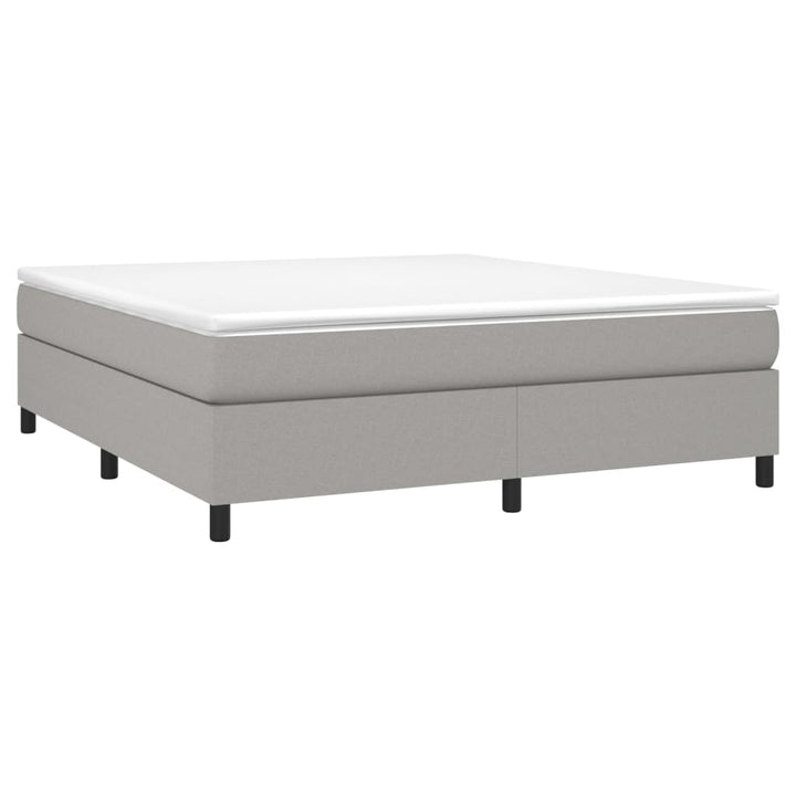 Boxspringframe stof lichtgrijs 160x200 cm