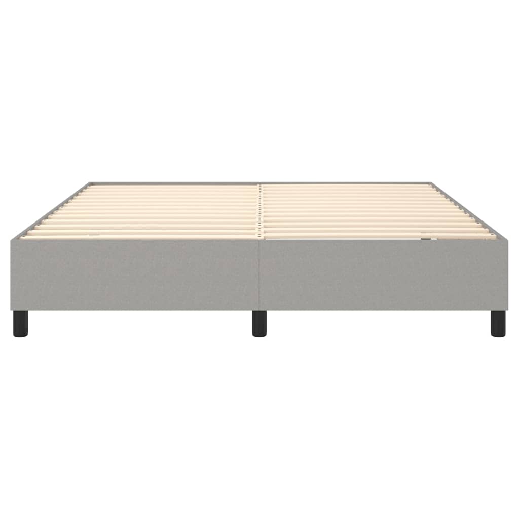 Boxspringframe stof lichtgrijs 160x200 cm